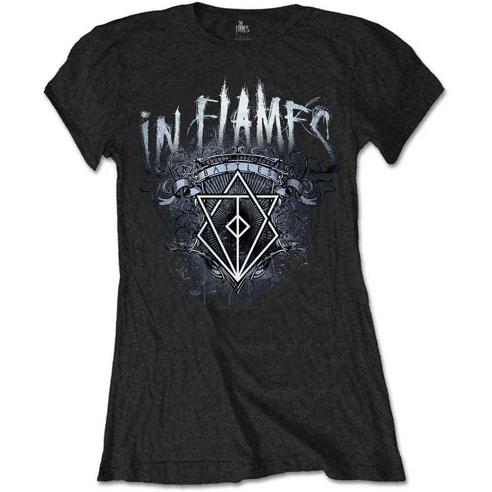 In Flames - Battles Crest Ladies Tshirt - Black